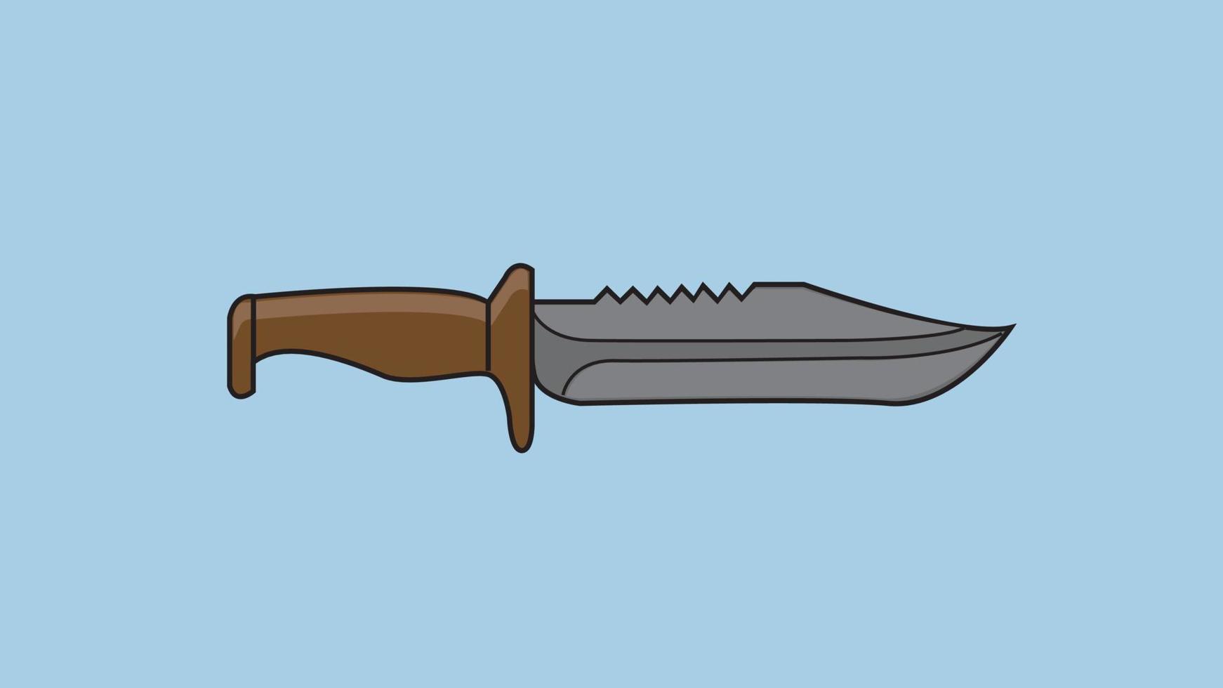 Ilustración de vector digital de forma de cuchillo