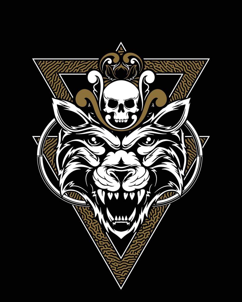 ilustración de ilustraciones de tigre y diseño de camiseta vector premium