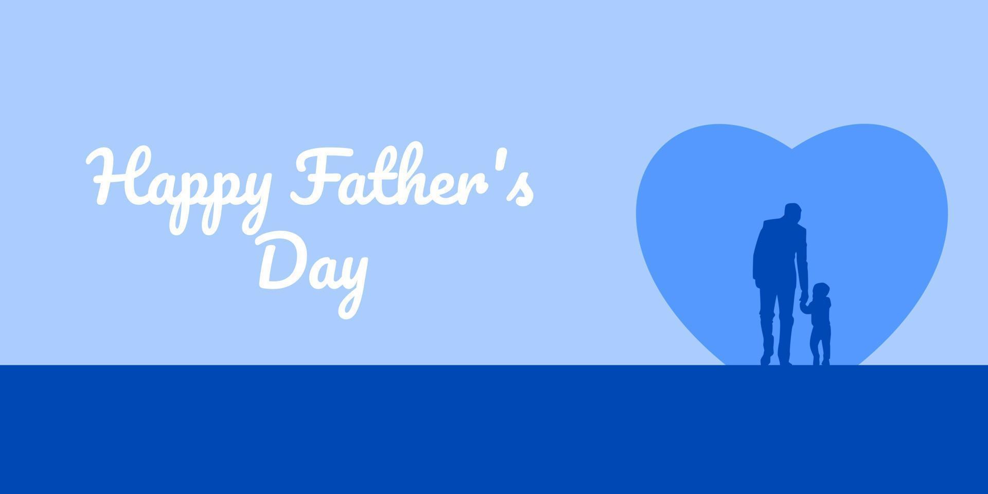 Father's Day poster or banner template with necktie and mustache on background. Greetings and presents for Father's Day in flat lay styling. Promotion and shopping template for love dad vector