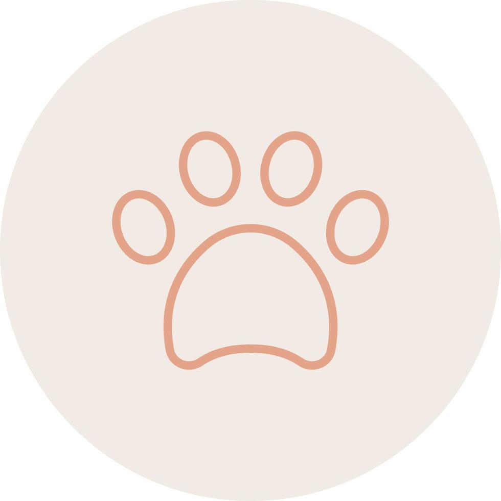 Paw Vector Icon That Can Easily Modified Or Edit
