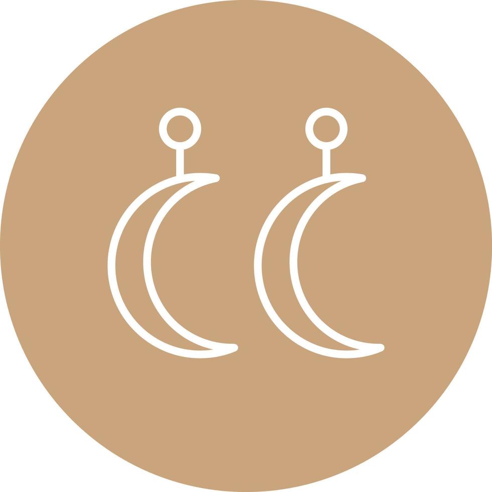 Earring Vector Icon That Can Easily Modified Or Edit