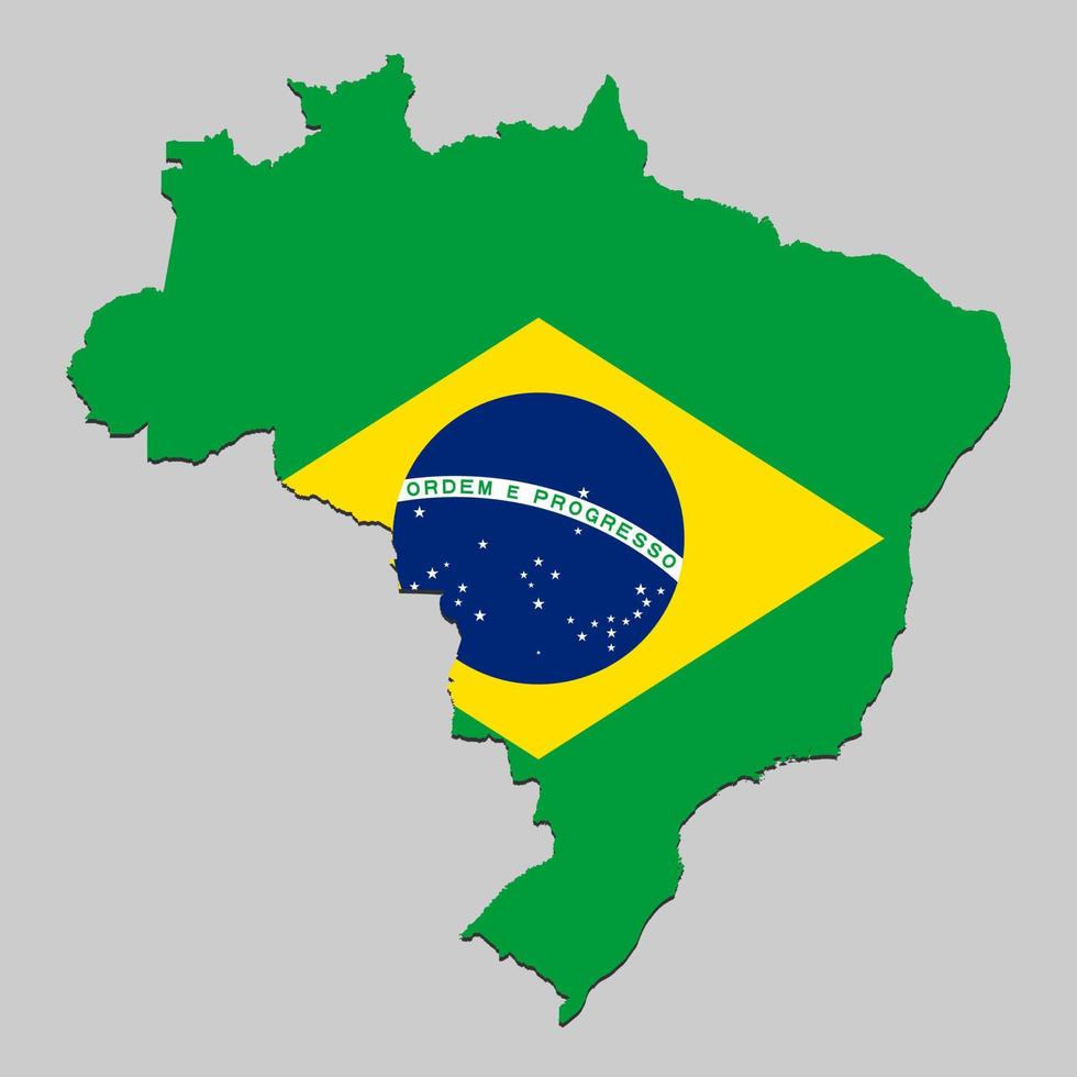 Map with national flag vector
