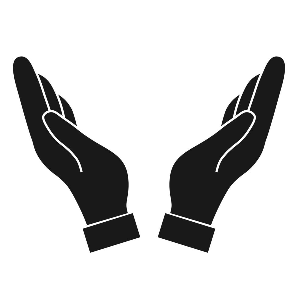 Help and protect Hand vector