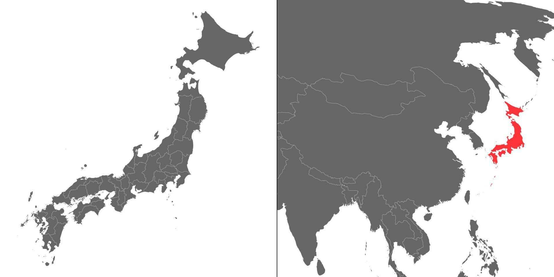 mapa con ubicación vector