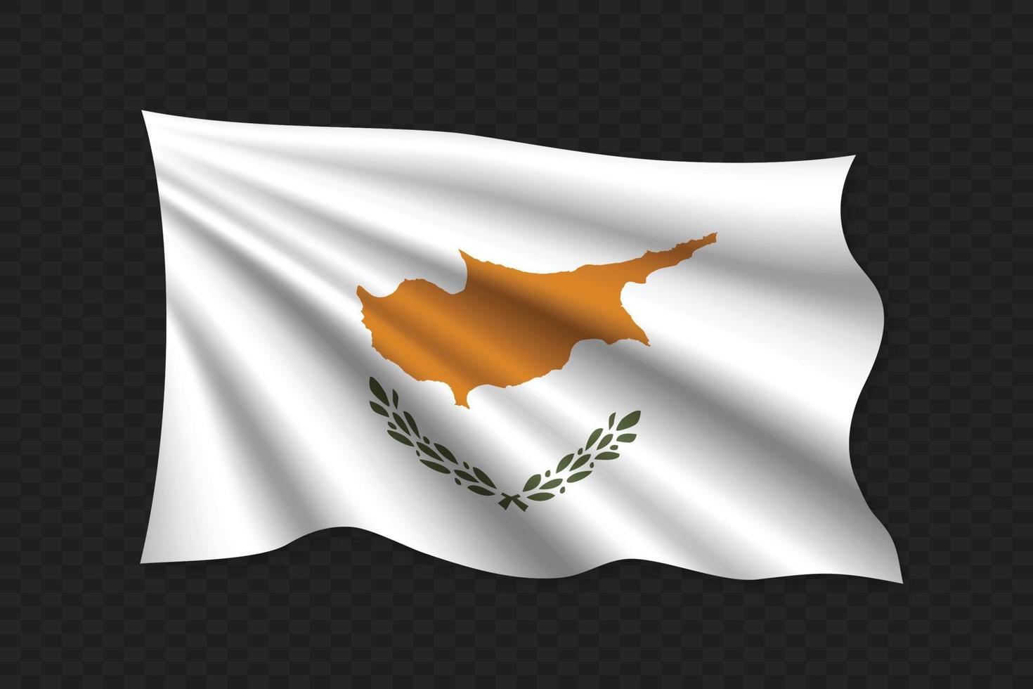 3D Waving Flag vector