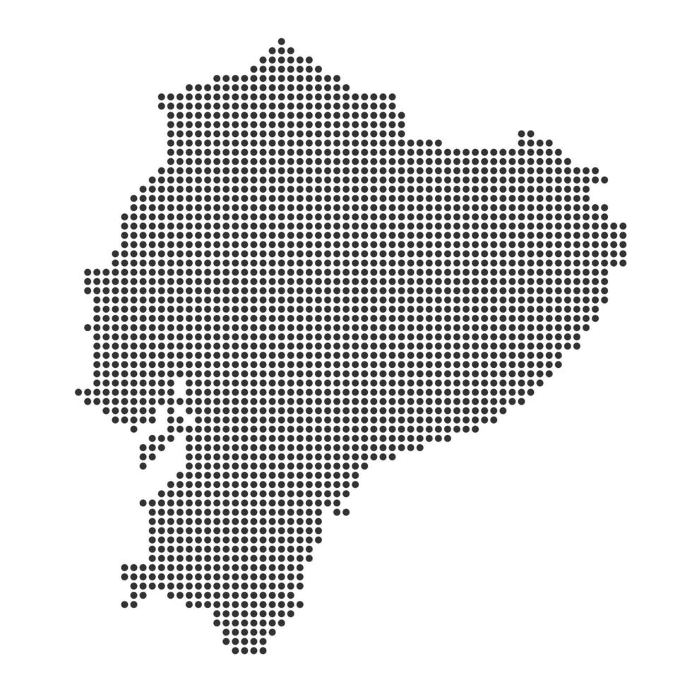 Map with dot vector