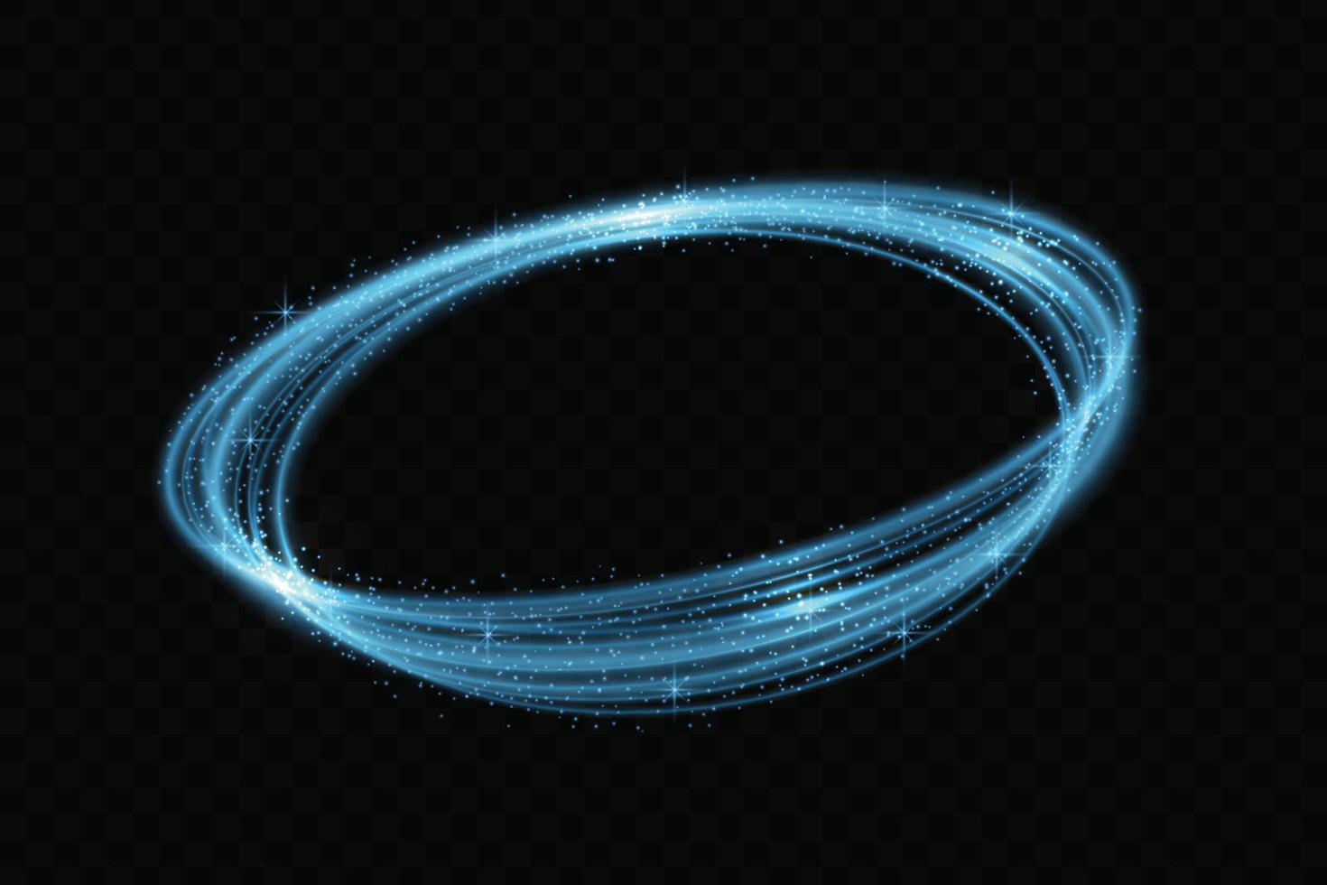 efecto de trazado de luz de neón de círculo de vector