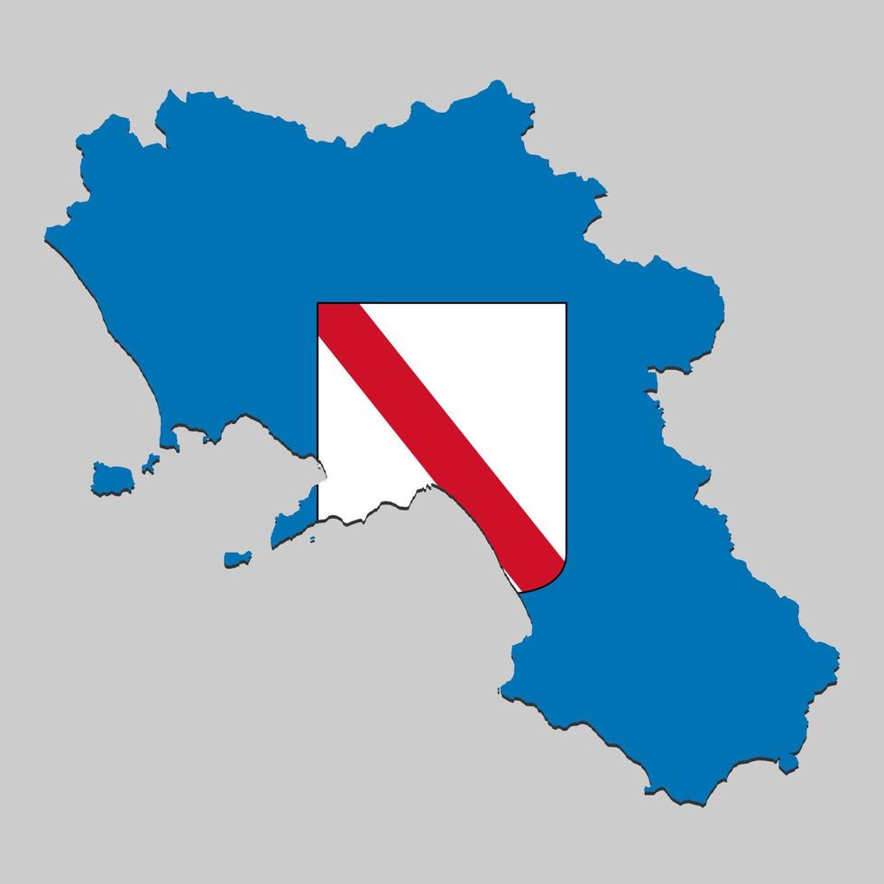 Map with flag vector