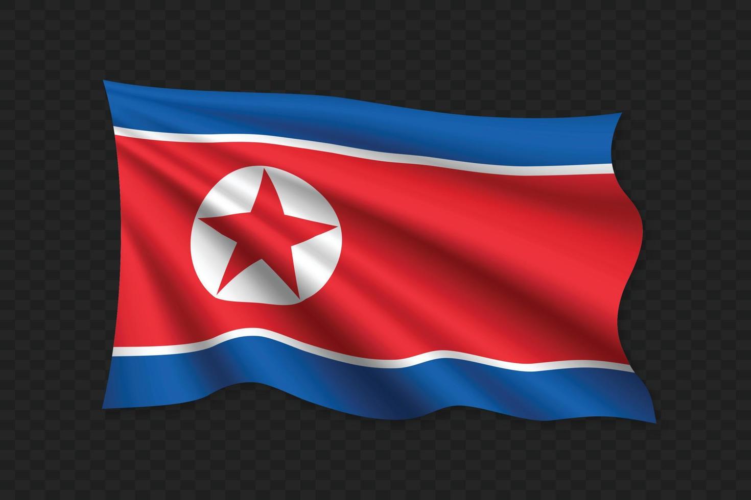 3D Waving Flag vector