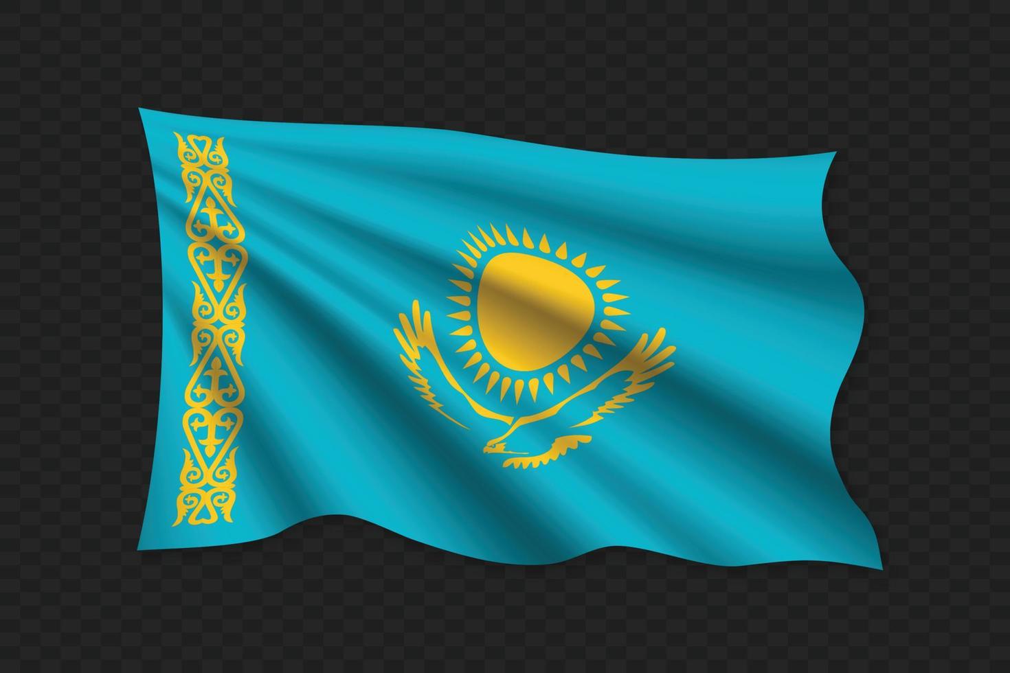 3D Waving Flag vector