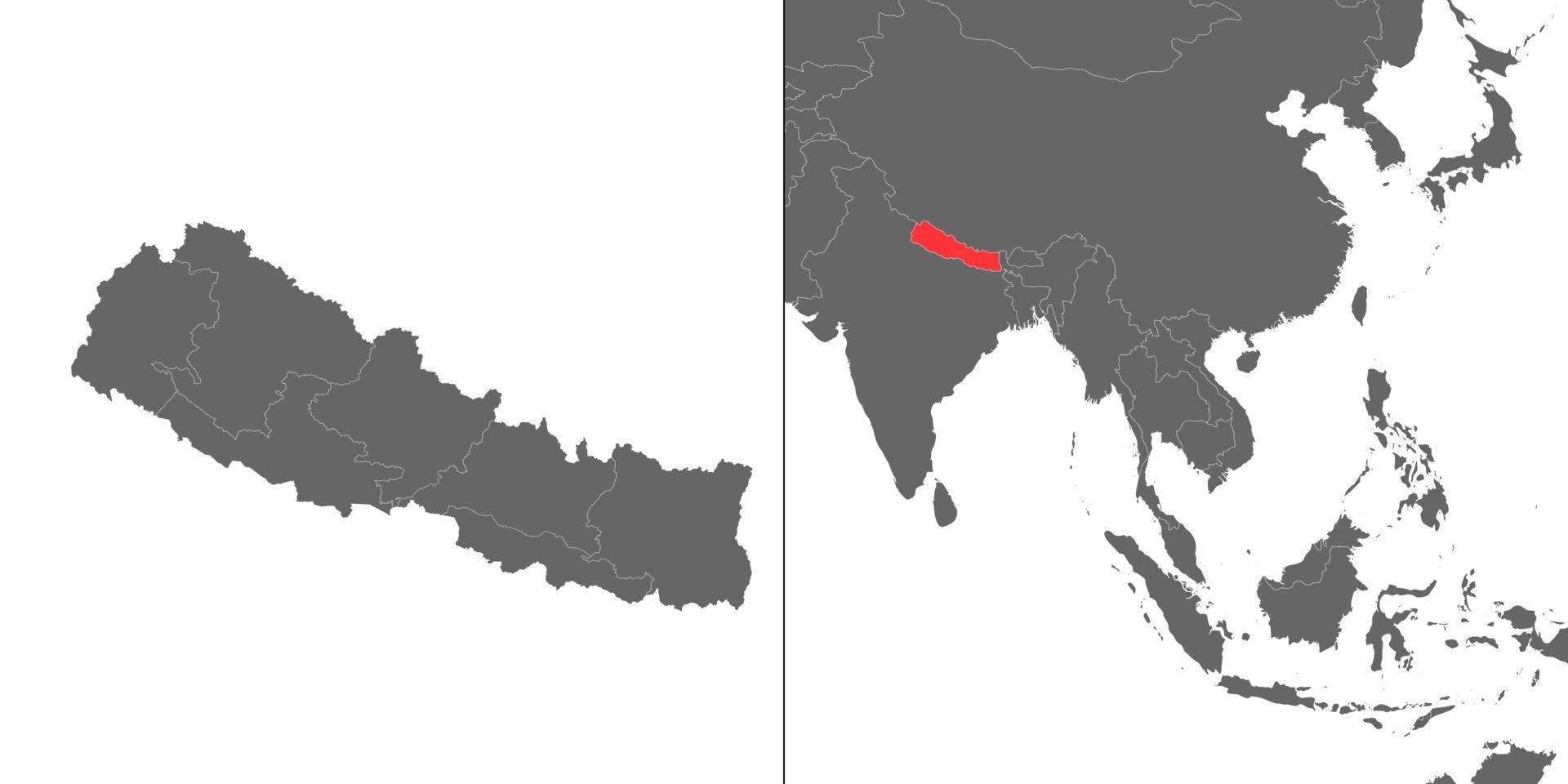 mapa con ubicación vector