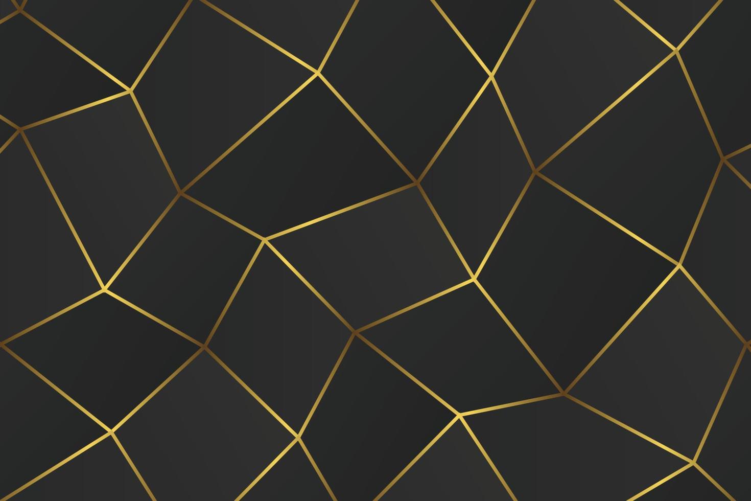 Golden geometric abstract pattern. vector