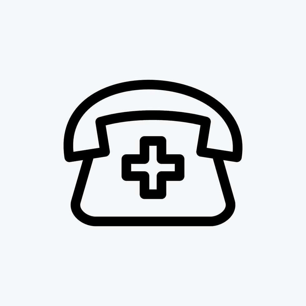 Icon Calling. suitable for education symbol. line style. simple design editable. design template vector. simple illustration vector