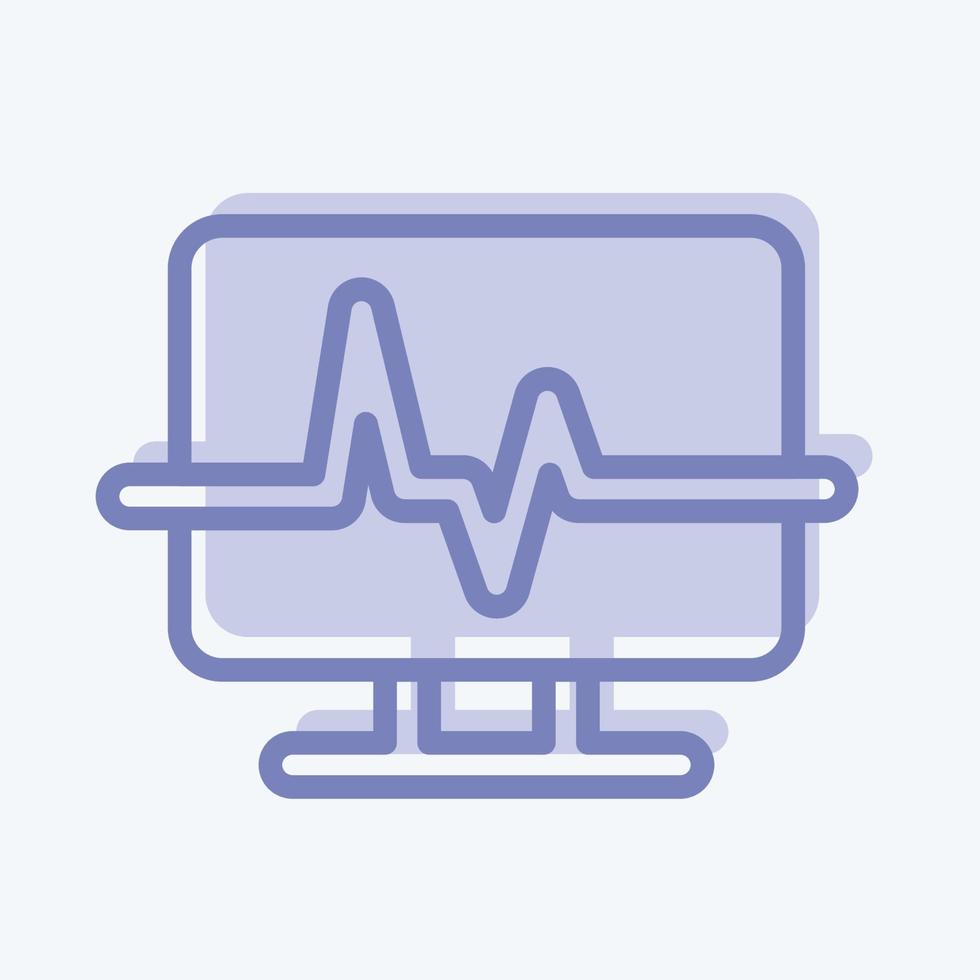 Icon Diagnostic. suitable for education symbol. two tone style. simple design editable. design template vector. simple illustration vector