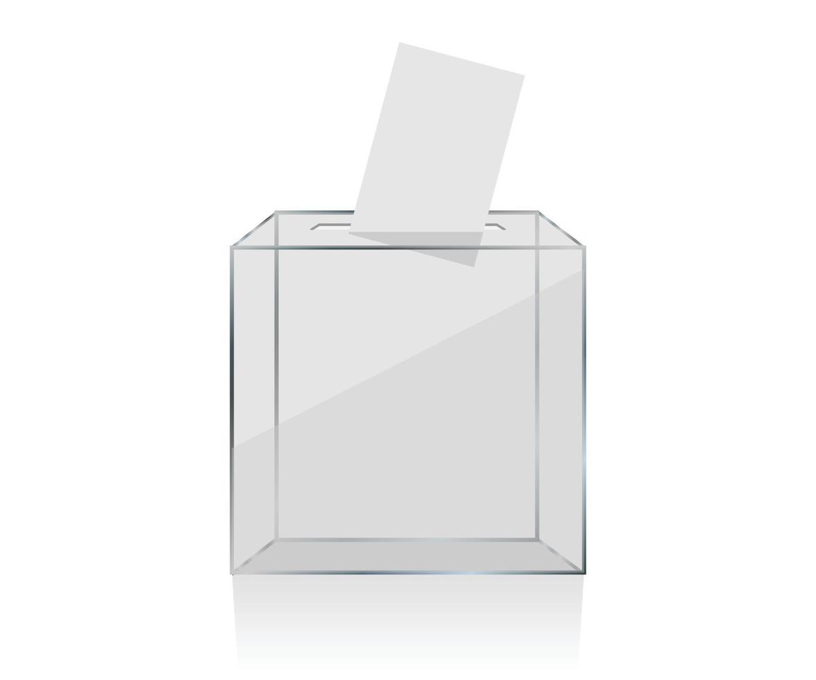 transparent ballot box vector