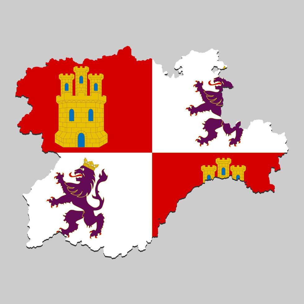 Map with flag vector