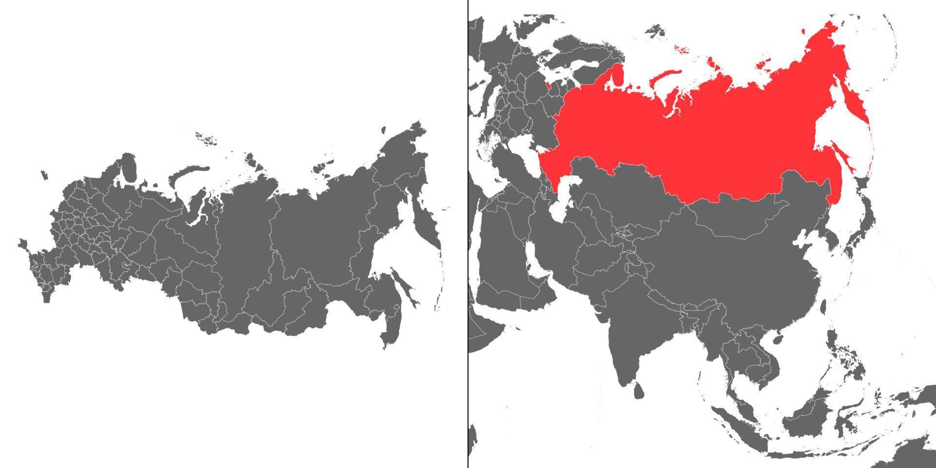 Map with location vector
