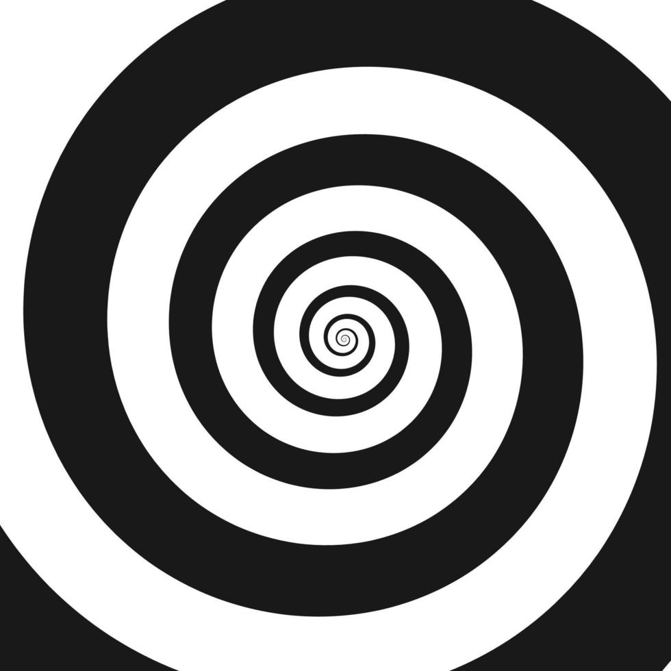 espiral psicodélica con rayo radial vector