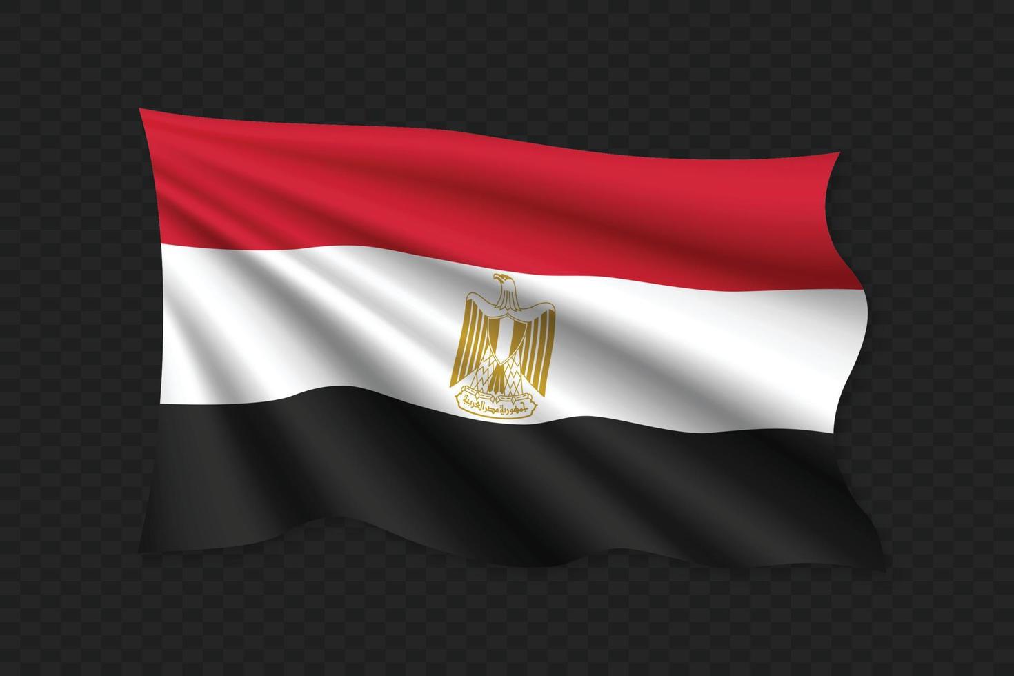 3D Waving Flag vector