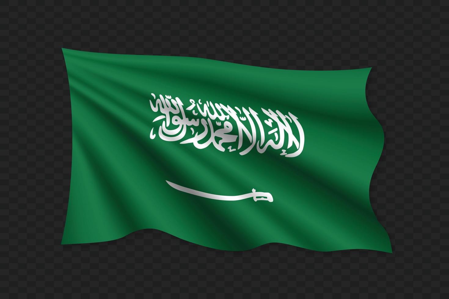 3D Waving Flag vector