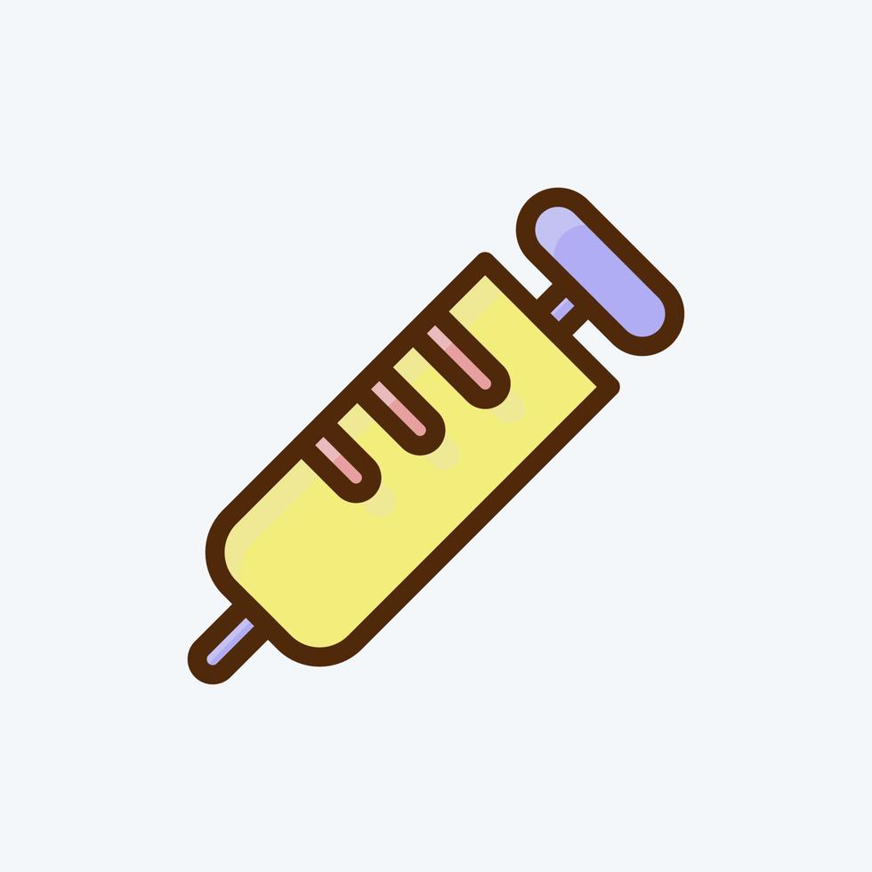 Icon Vaccination. suitable for education symbol. flat style. simple design editable. design template vector. simple illustration vector