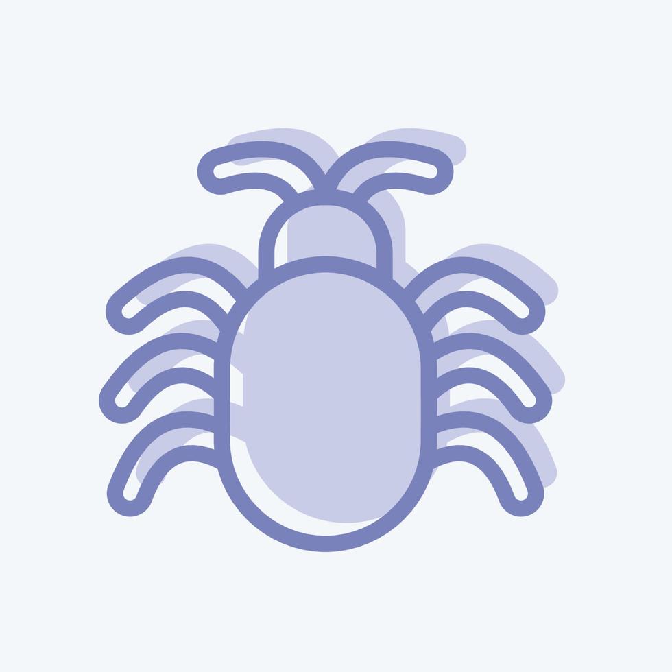 Icon Software Bug. suitable for Security symbol. two tone style. simple design editable. design template vector. simple illustration vector