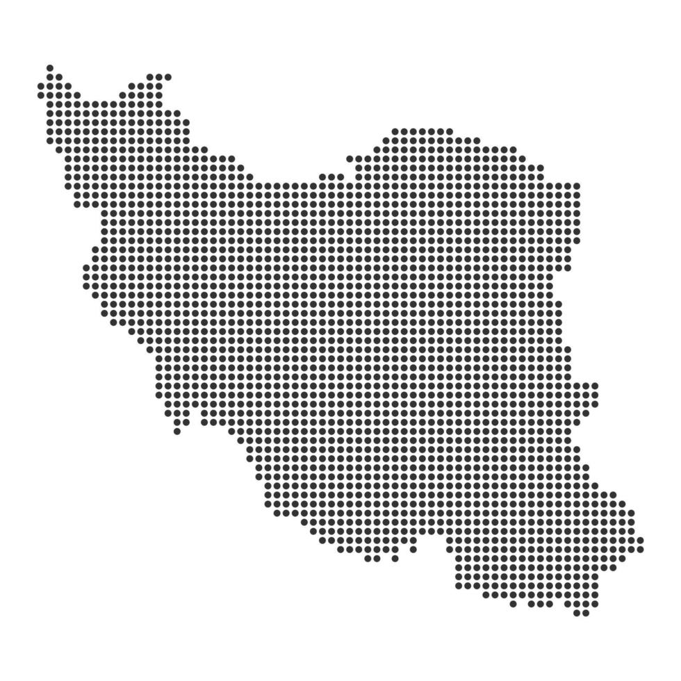 Map with dot vector