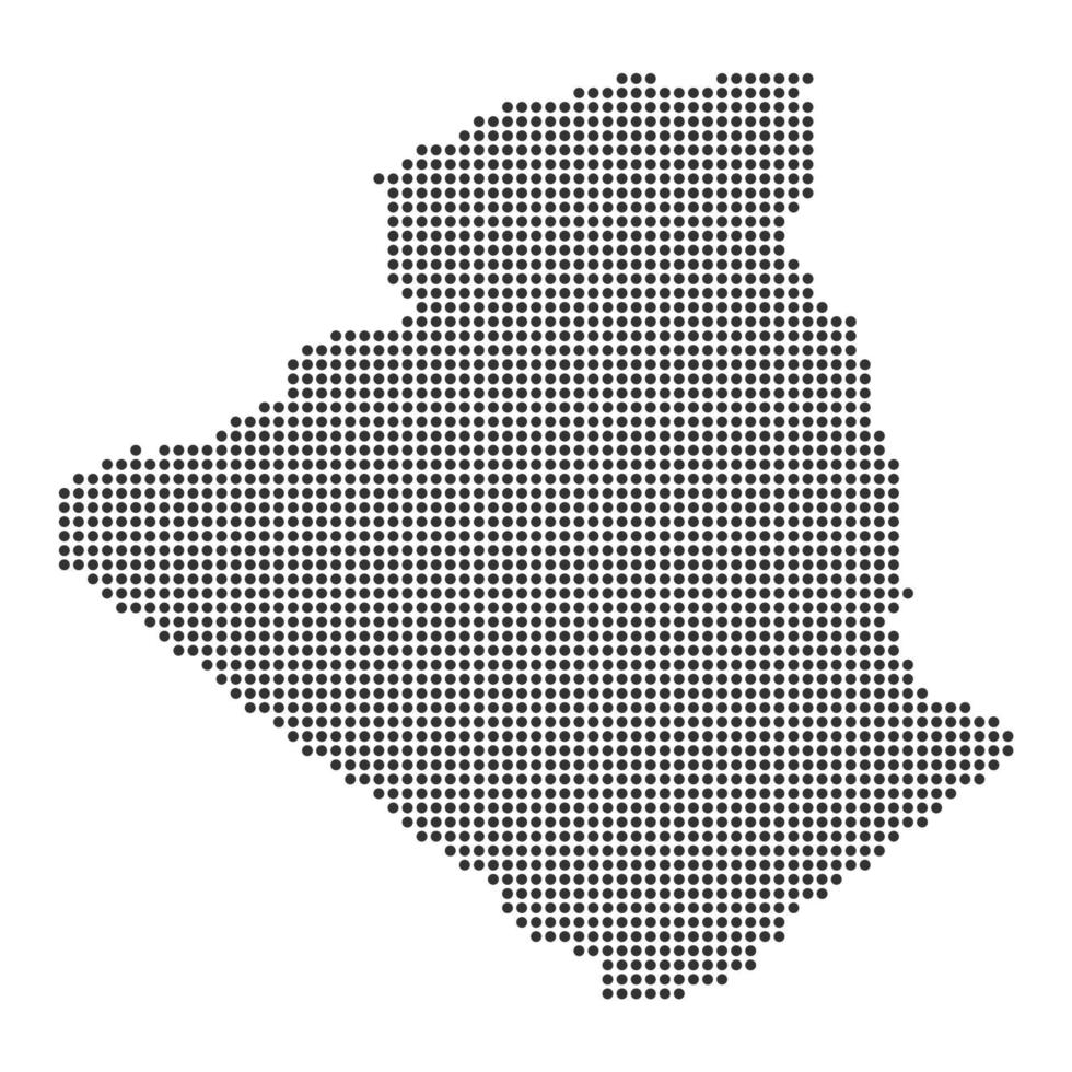 Map with dot vector