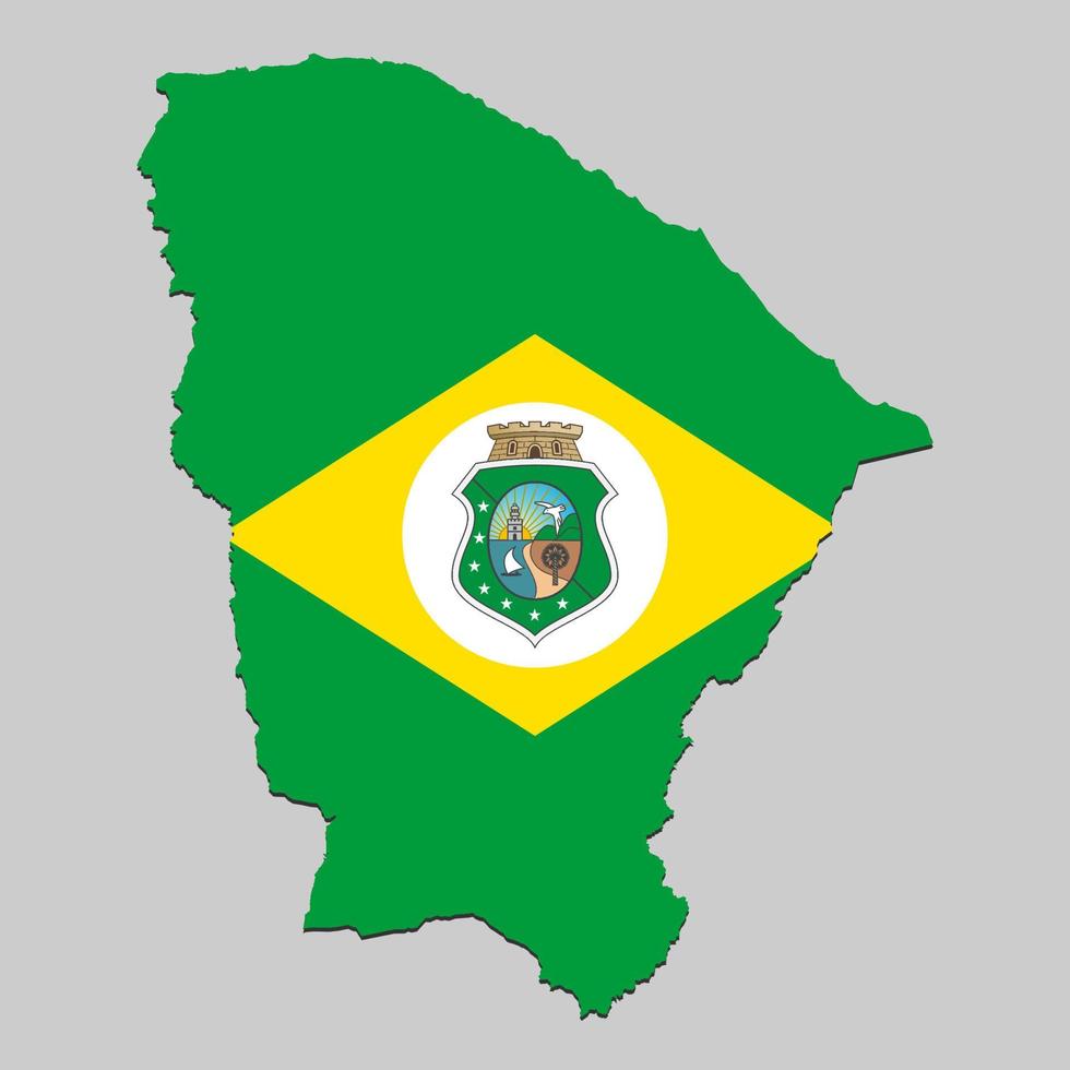 mapa con bandera nacional vector