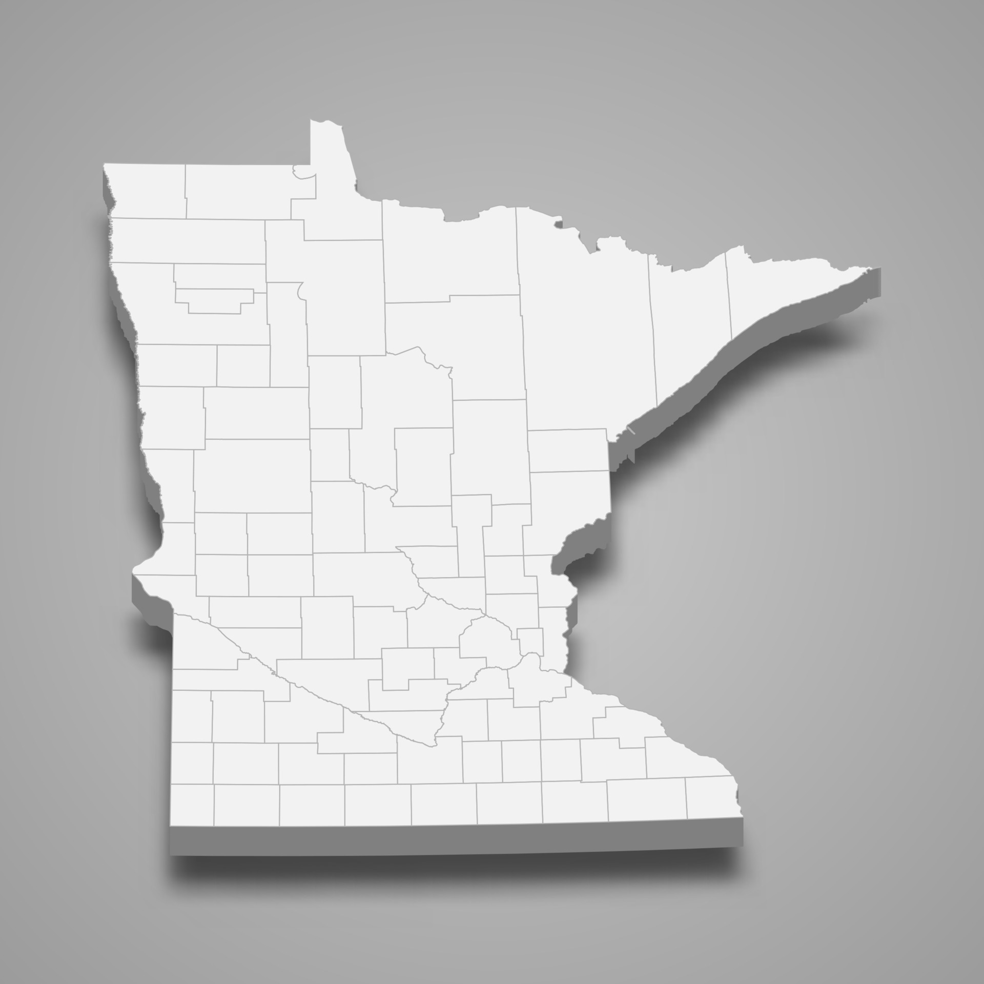 3d map state of United States 8364193 Vector Art at Vecteezy