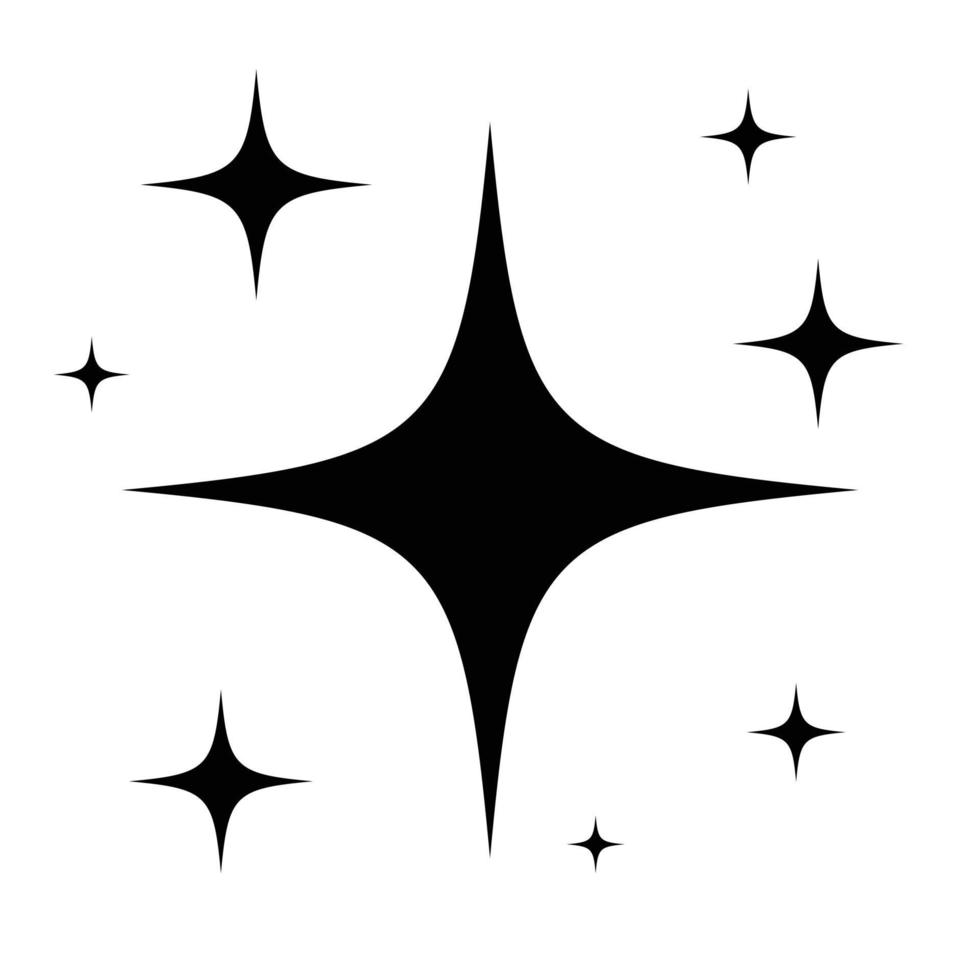 cartoon star sparkling vector