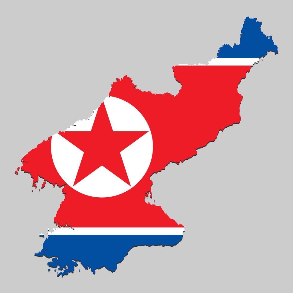 Map with national flag vector