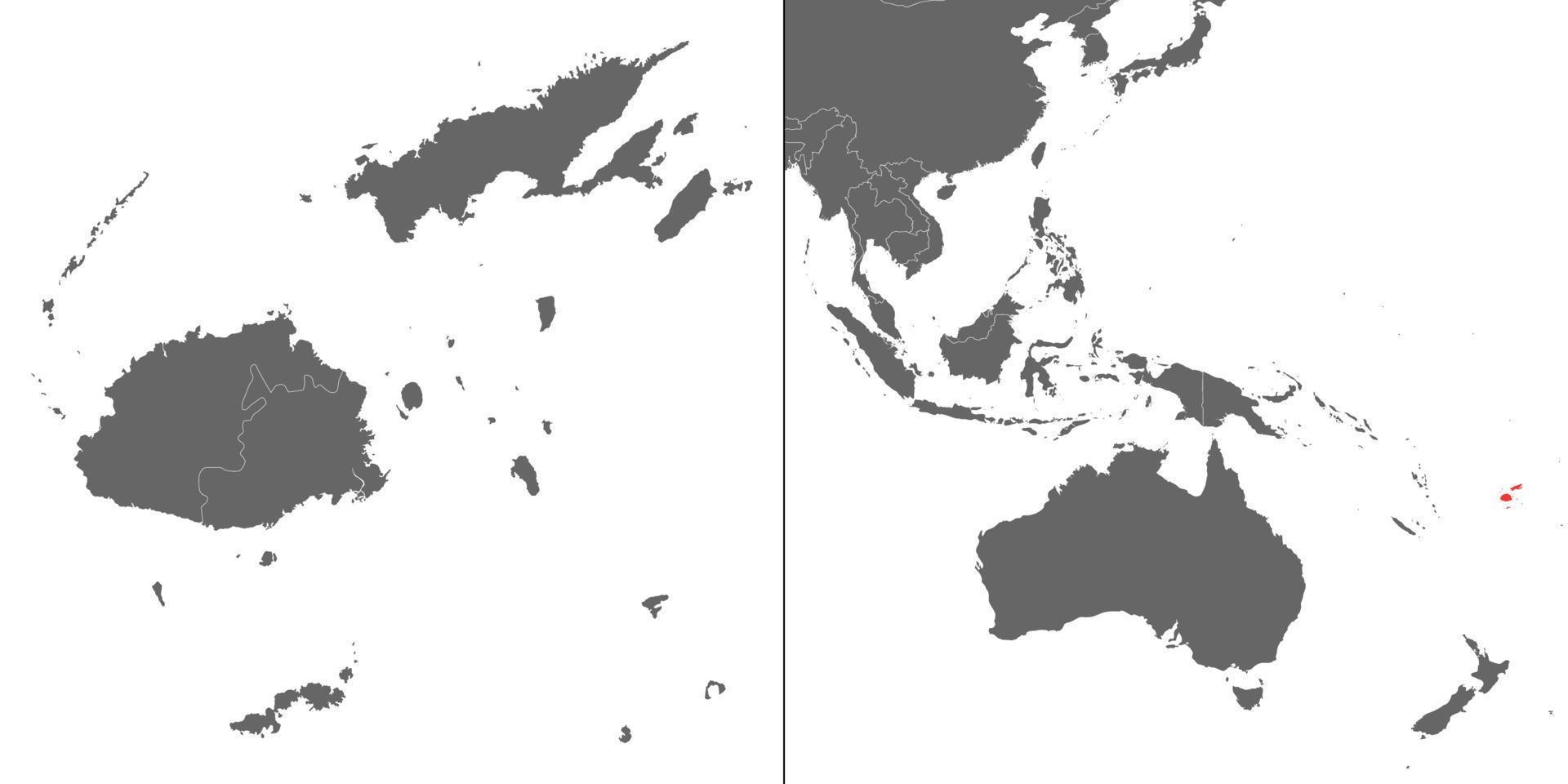 Map with location vector