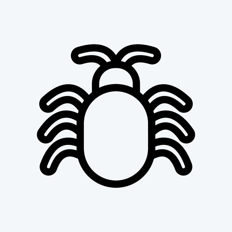 Icon Software Bug. suitable for Security symbol. line style. simple design editable. design template vector. simple illustration vector