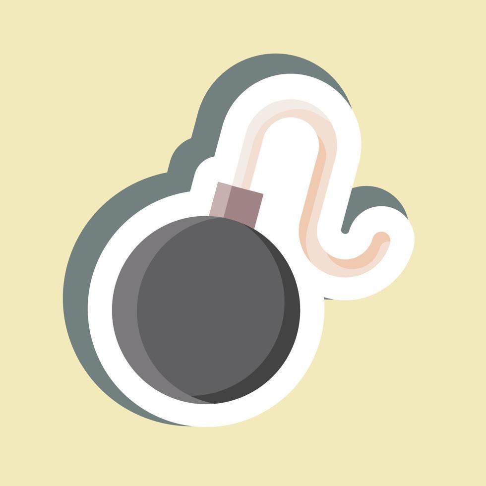 Sticker Bomb. suitable for Security symbol. simple design editable. design template vector. simple illustration vector