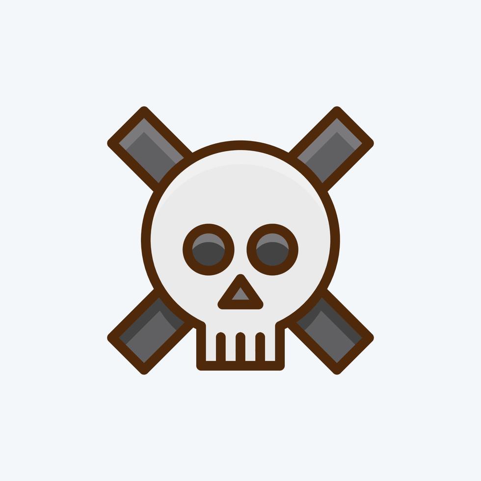 Icon Dangerous. suitable for Security symbol. flat style. simple design editable. design template vector. simple illustration vector