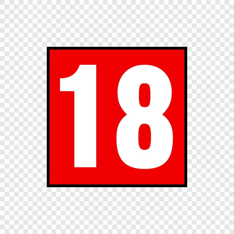 Video game content rating symbol vector