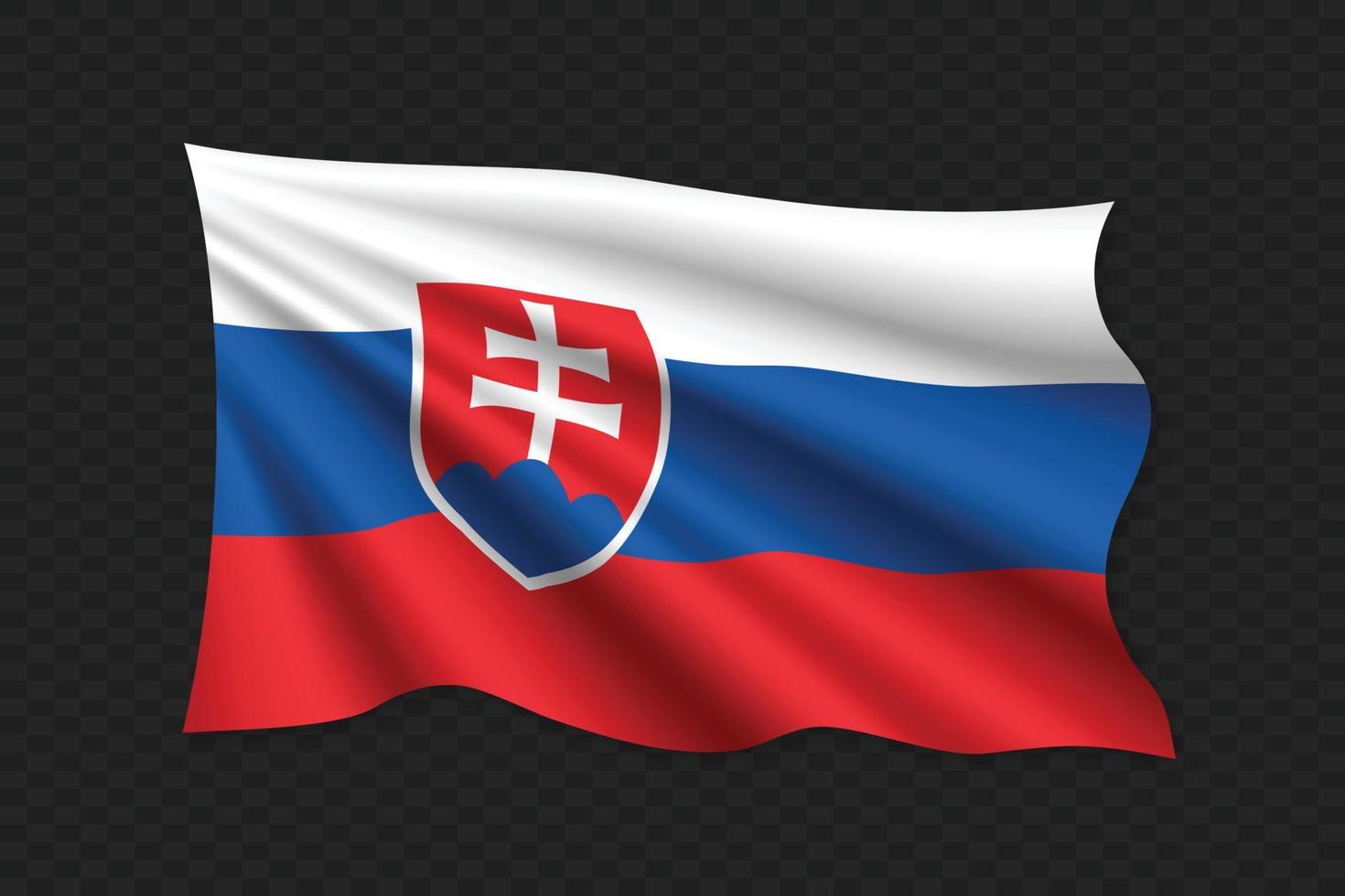 3D Waving Flag vector