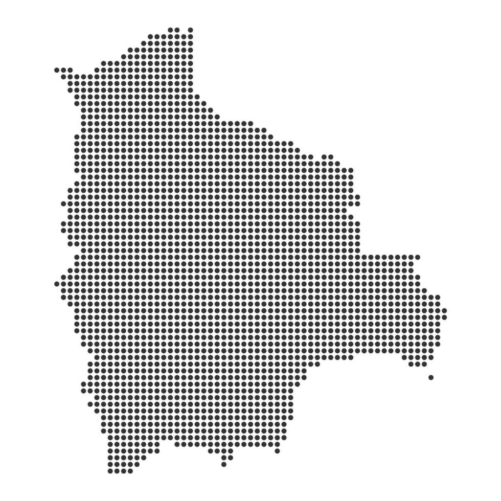 Map with dot vector