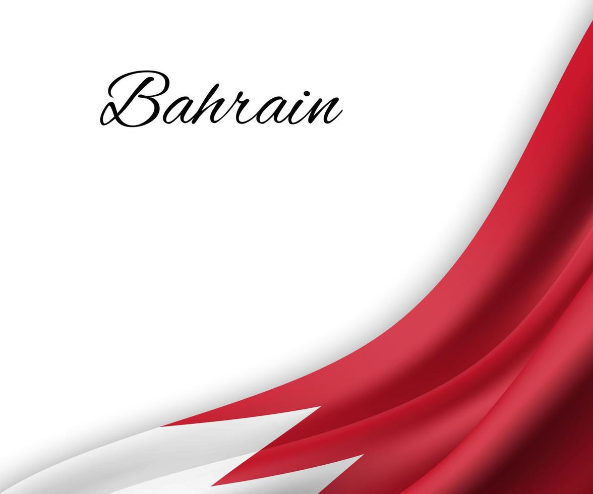 waving flag on white background. vector
