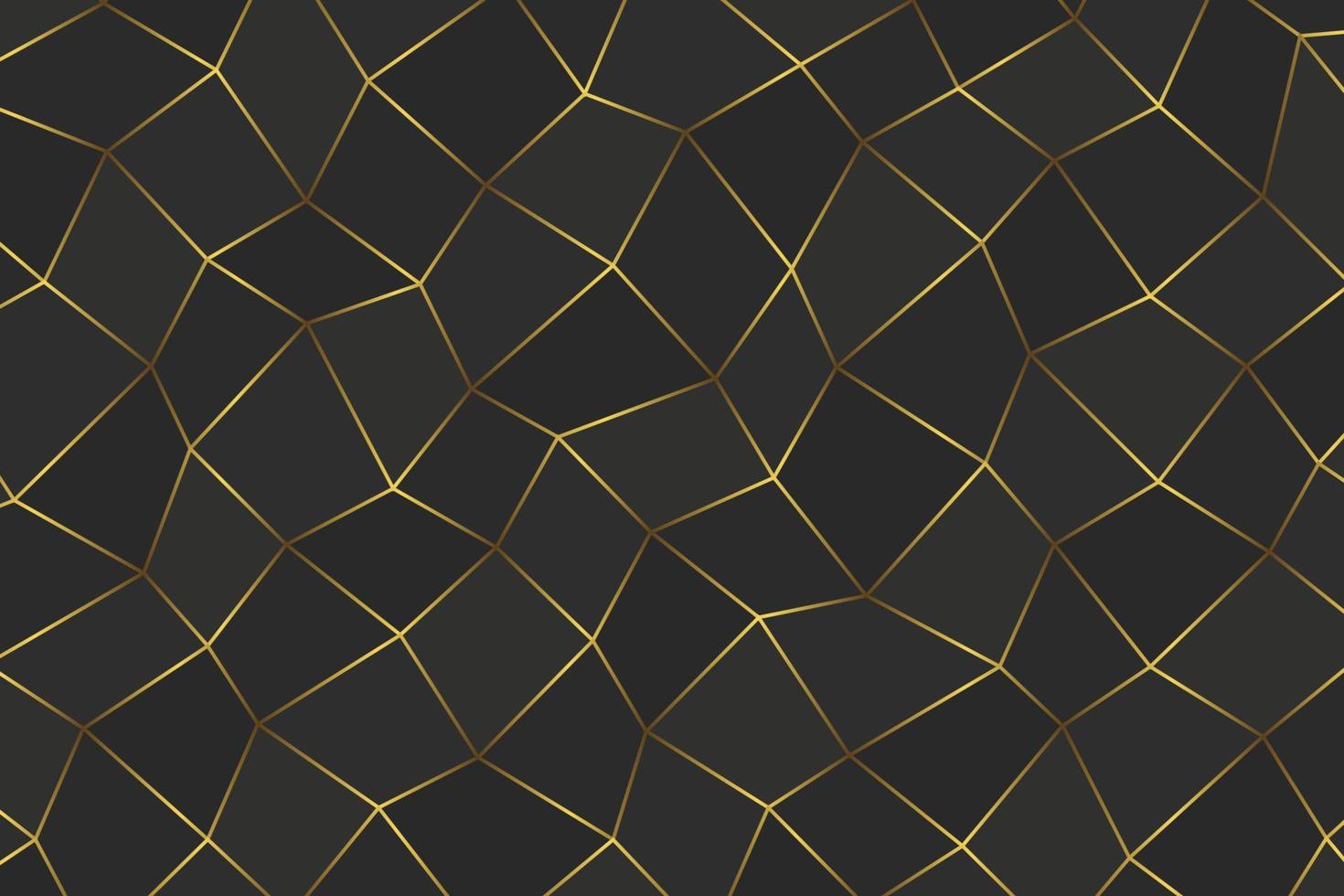 Golden geometric abstract pattern. vector