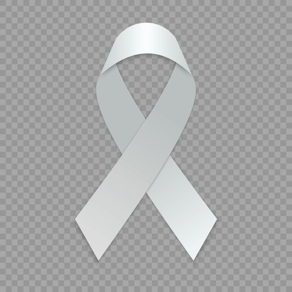 Black RIP Awareness Ribbon PNG Transparent Background Clip Art 