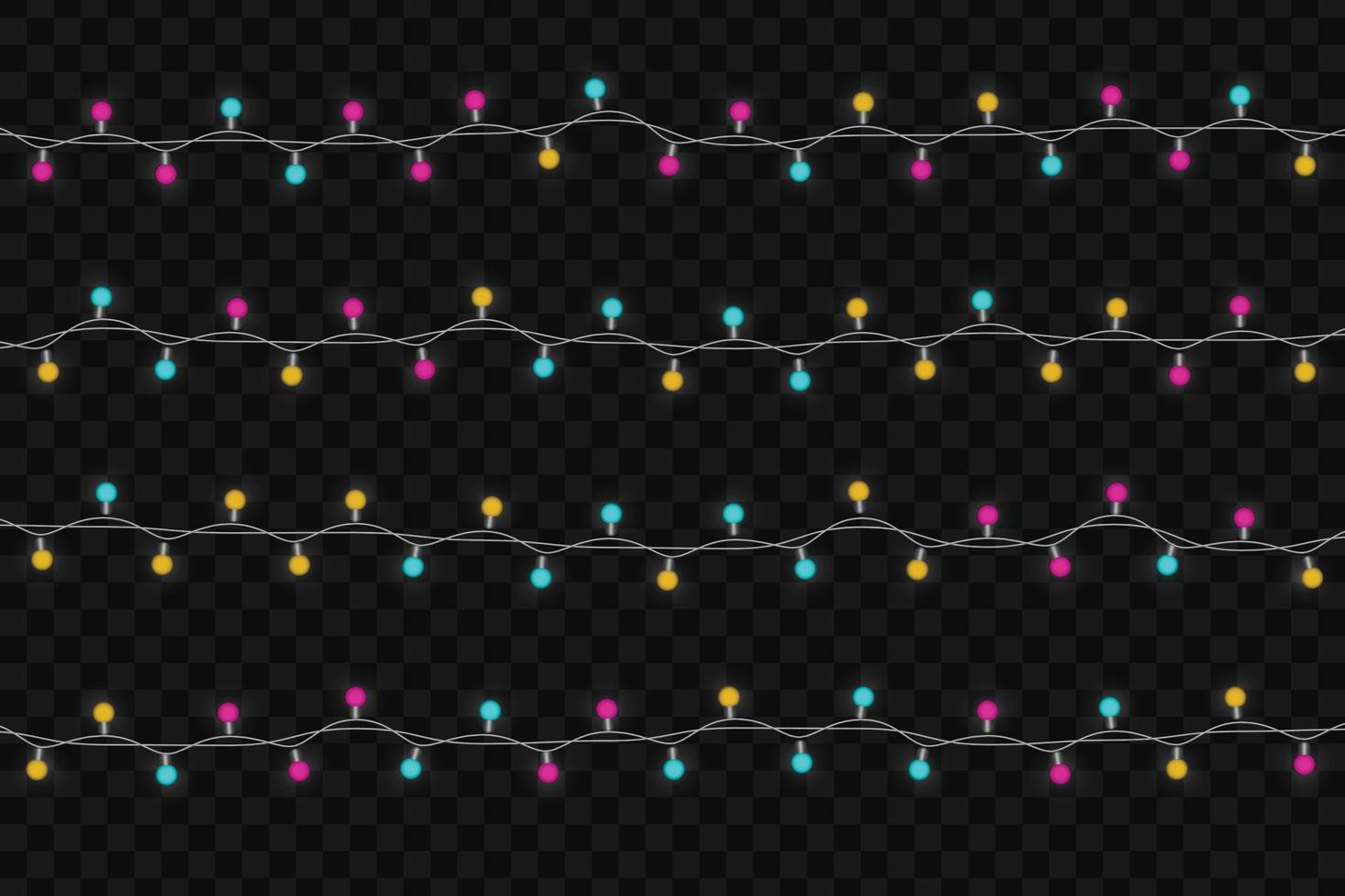 luces brillantes de navidad vector