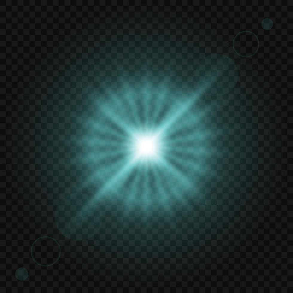 Glowing light effect isolated vector