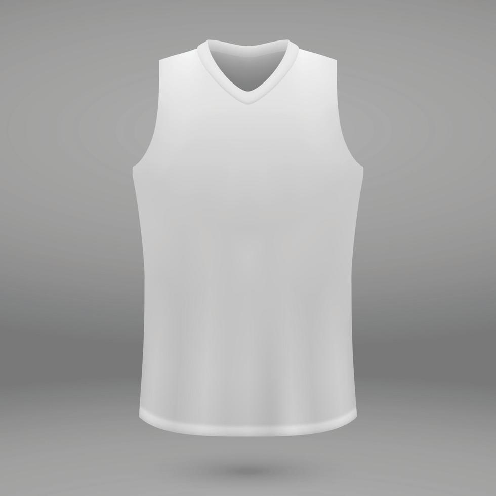 shirt template for jersey. vector
