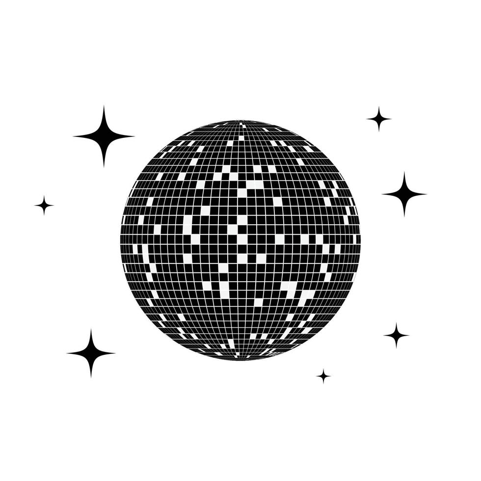 icono de bola de discoteca vector