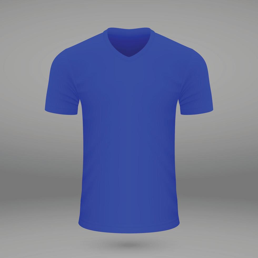 plantilla de camisa para jersey. vector