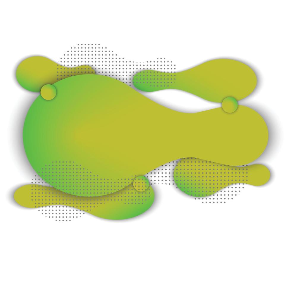 Abstract color liquid shape vector