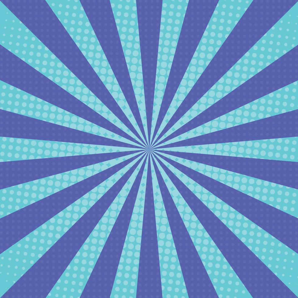 sun rays pop art retro background vector