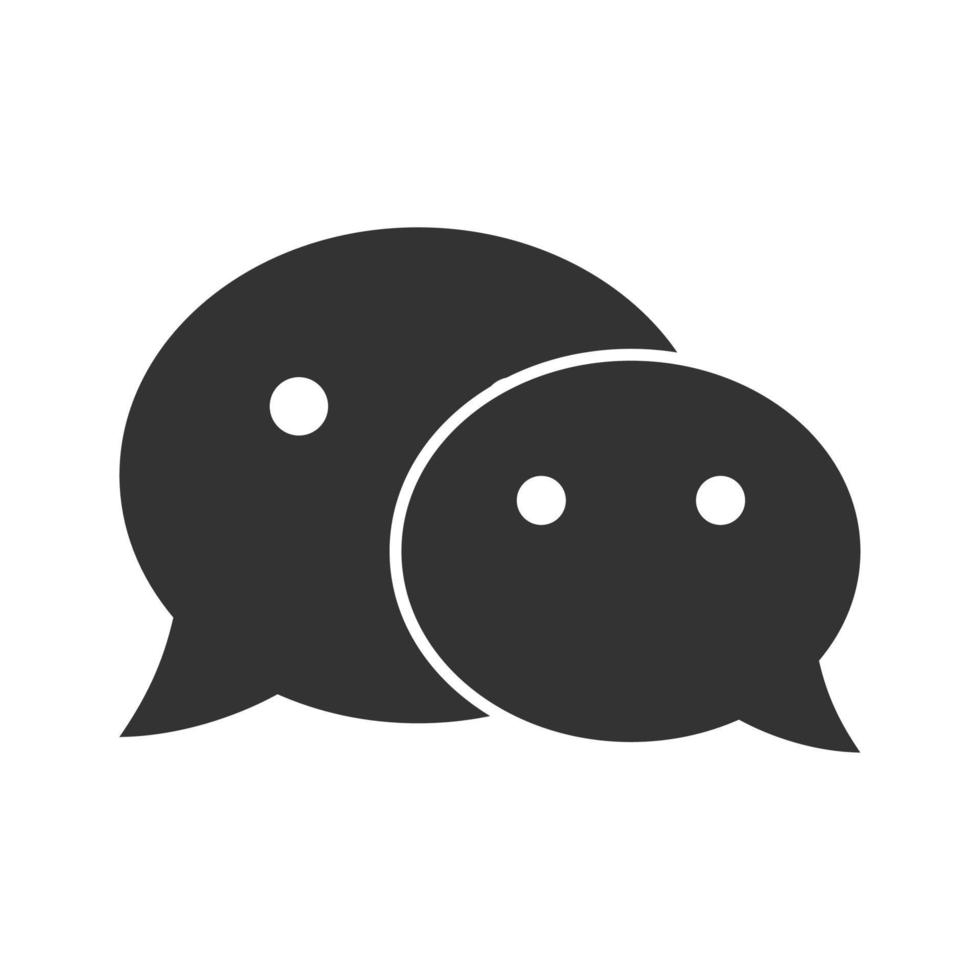 Chat Icon  isolated on white background vector